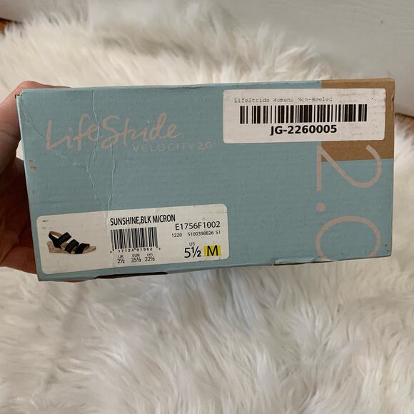 New in Box LifeStride Sunshine Strappy Wedge Heel Sandals - Picture 10 of 10
